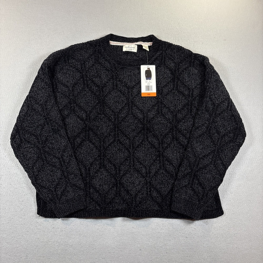 NWT Original Weatherproof Vintage Pullover Sweater Black Women's XXL